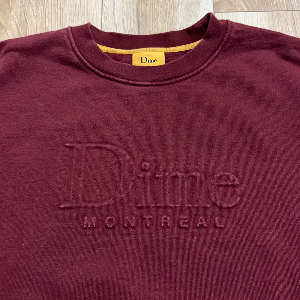 Dime burgundy logo sweatshirt